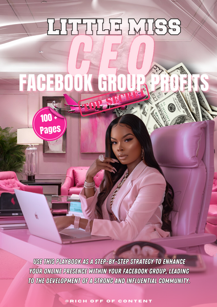 Little Miss CEO: Facebook Profit Bundle - Start your Journey to a lucrative Facebook Community